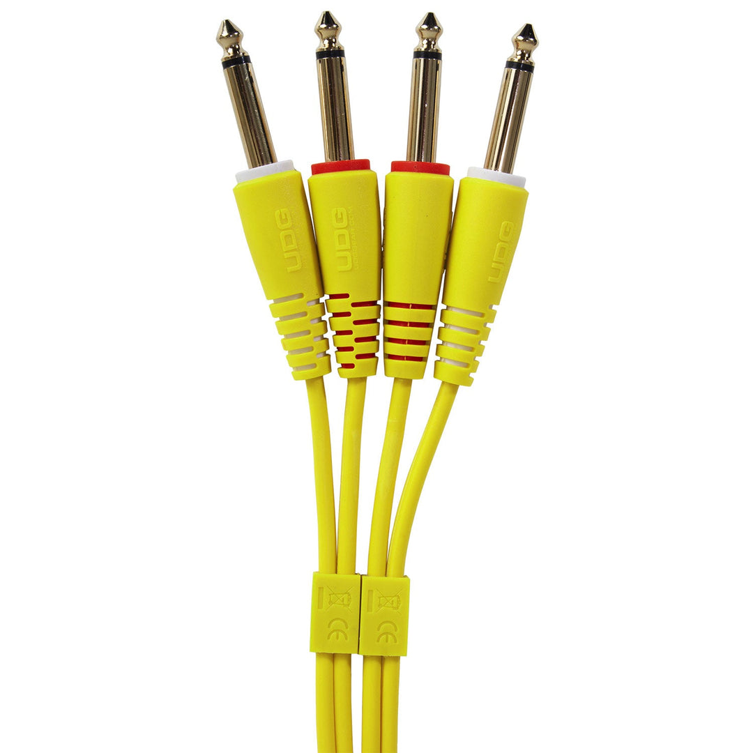 UDG Ultimate Audio Cable Set 1/4'' Jack-1/4'' Jack Giallo Straight 3m