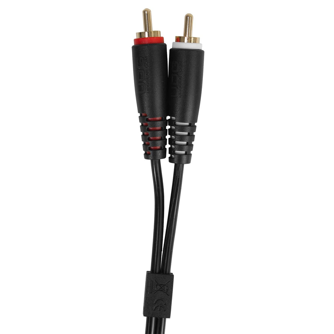 UDG Ultimate Audio Cable Set RCA Dritto-RCA Angolato Nero 3m