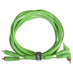 UDG Ultimate Audio Cable Set RCA Straight-RCA Angled Verde 3m