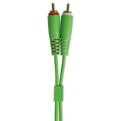 UDG Ultimate Audio Cable Set RCA Straight-RCA Angled Verde 3m