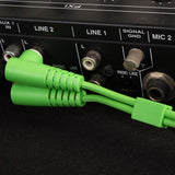 UDG Ultimate Audio Cable Set RCA Straight-RCA Angled Verde 3m