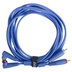UDG Ultimate Audio Cable Set RCA Dritto-RCA Angolato Blu 3m