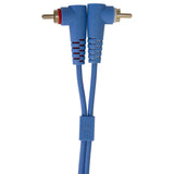 UDG Ultimate Audio Cable Set RCA Dritto-RCA Angolato Blu 3m