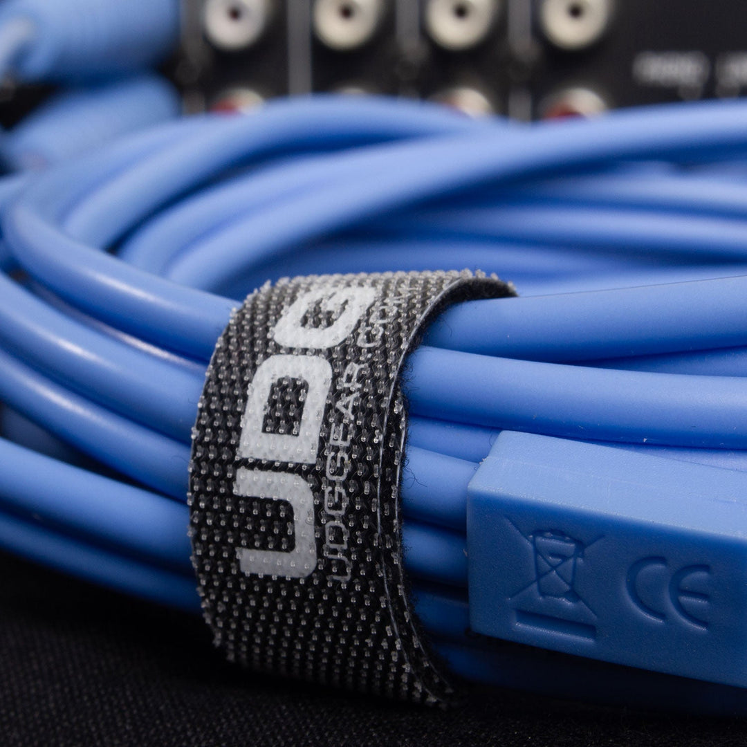 UDG Ultimate Audio Cable Set RCA Dritto-RCA Angolato Blu 3m