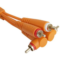 UDG Ultimate Audio Cable Set RCA Straight-RCA Angled Arancione 3m