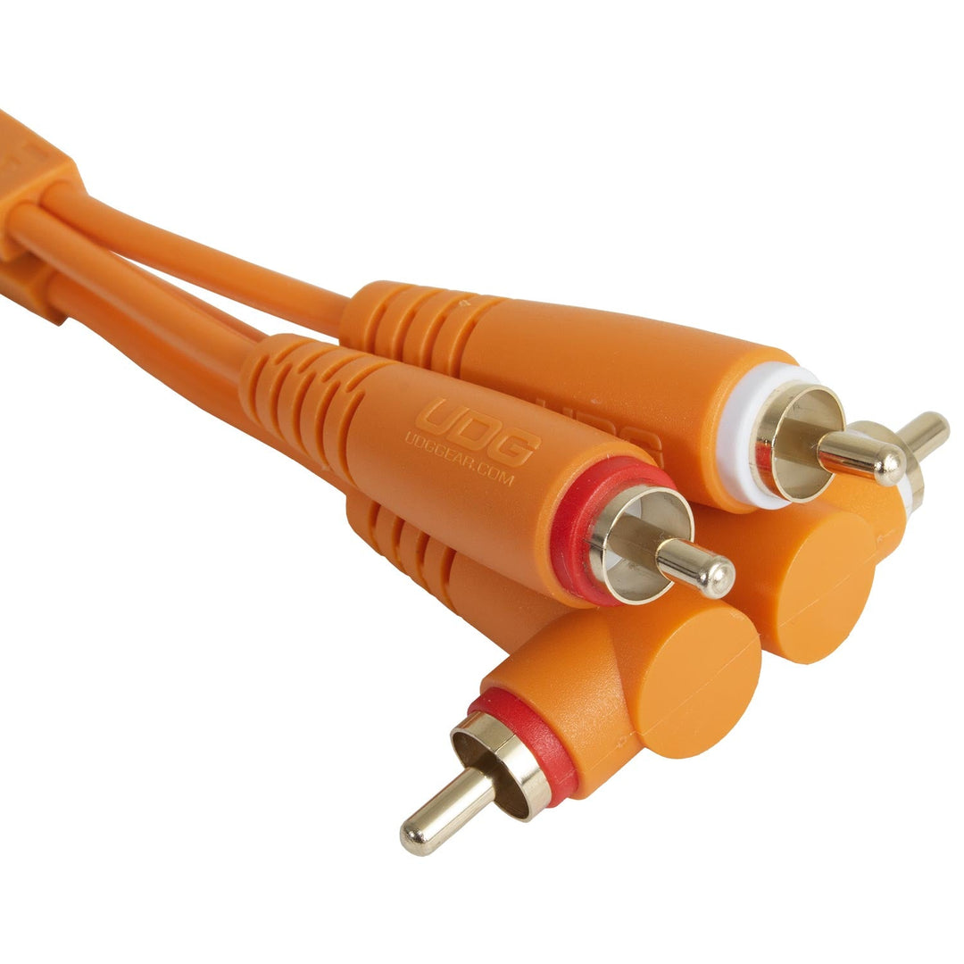UDG Ultimate Audio Cable Set RCA Straight-RCA Angled Arancione 3m