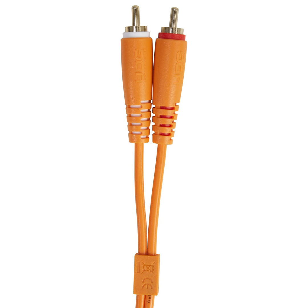 UDG Ultimate Audio Cable Set RCA Straight-RCA Angled Arancione 3m