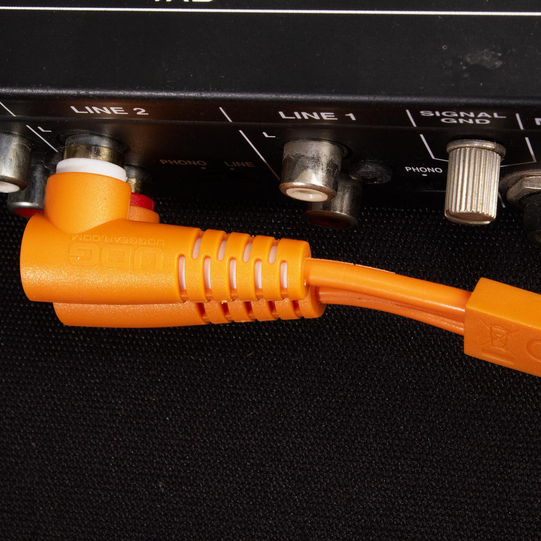 UDG Ultimate Audio Cable Set RCA Straight-RCA Angled Arancione 3m