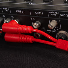 UDG Ultimate Audio Cable Set RCA Dritto-RCA Angolato Rosso 3m