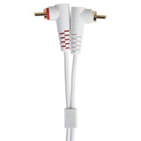 UDG Ultimate Audio Cable Set RCA Dritto-RCA Angolato Bianco 3m