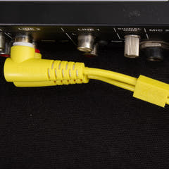 UDG Ultimate Audio Cable Set RCA Dritto-RCA Angolato Giallo 3m
