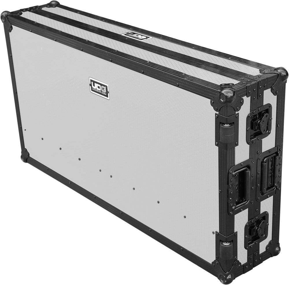 UDG Ultimate Flight Case Portable Z-Style DJ Table Bianco Plus (Wheels)