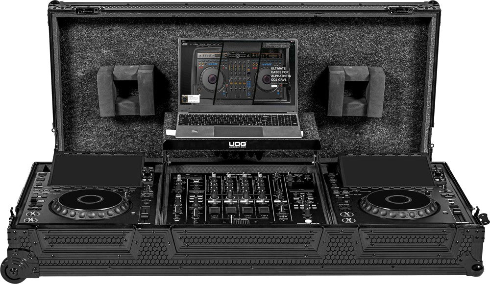 UDG Ultimate Flight Case Set AlphaTheta CDJ-3000X/DJM-A9 Nero Plus (L&W)