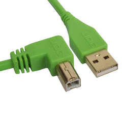 UDG Ultimate Audio Cable USB 2.0 A-B Verde Angolato 3m