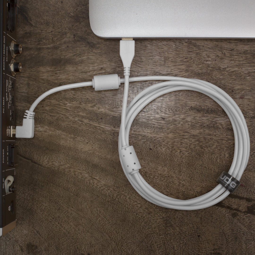 UDG Ultimate Audio Cable USB 2.0 A-B Bianco Angolato 2m