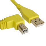 UDG Ultimate Audio Cable USB 2.0 A-B Giallo Angolato 3m