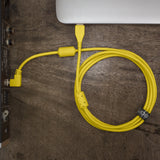 UDG Ultimate Cavo Audio USB 2.0 A-B Giallo Angolato 2m