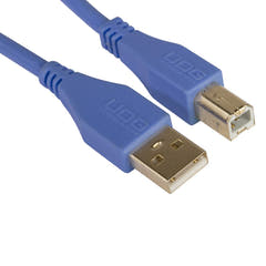 UDG Ultimate Audio Cable USB 2.0 A-B Blu Dritto 2m