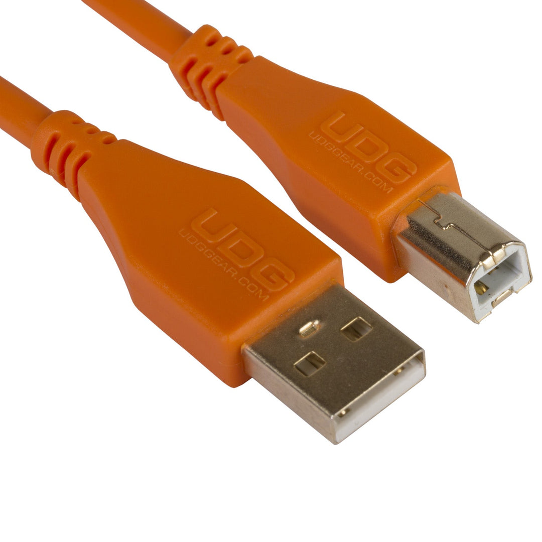 UDG Ultimate Audio Cable USB 2.0 A-B Arancione Dritto 3m