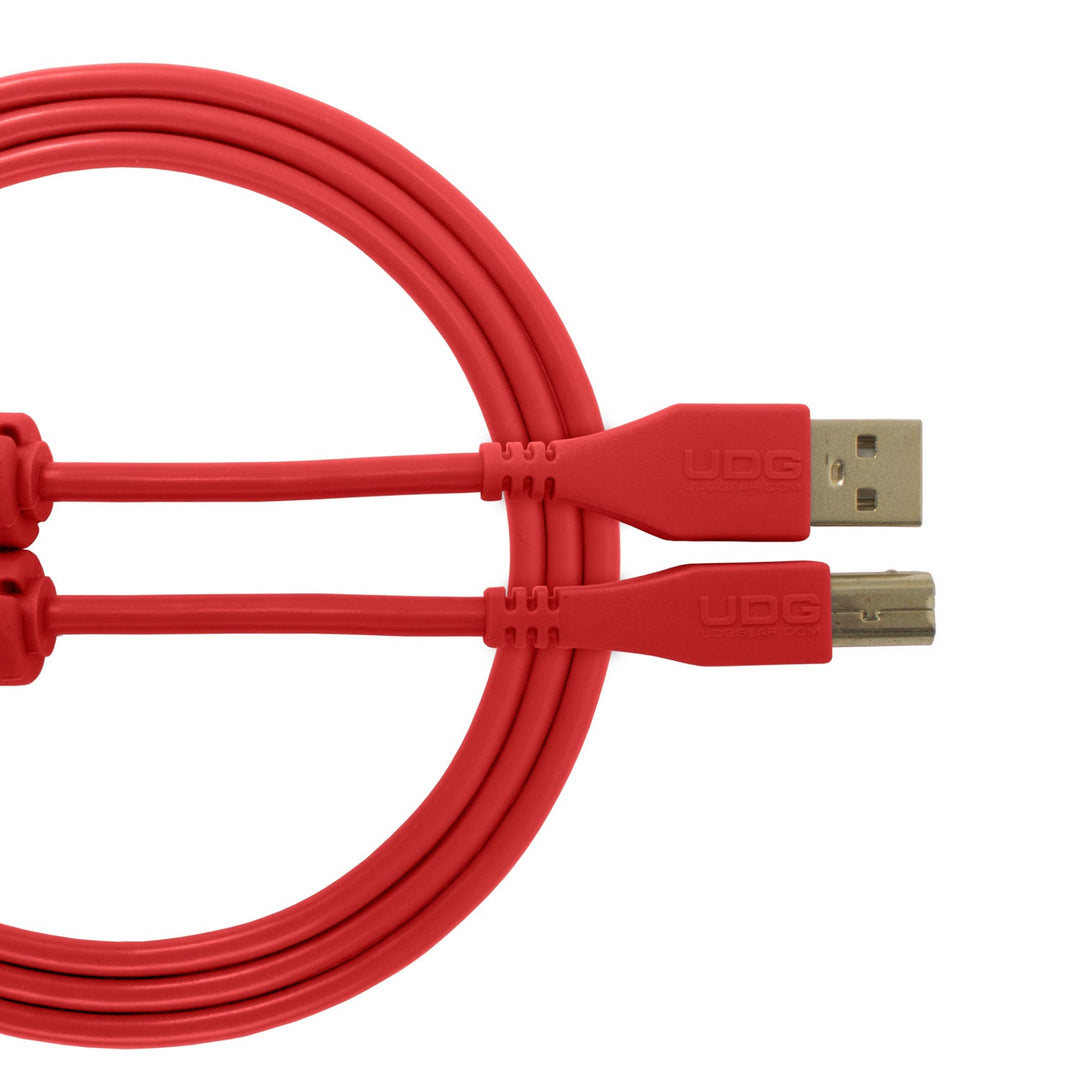UDG Ultimate Audio Cable USB 2.0 A-B Rosso Dritto 2m