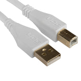 UDG Ultimate Audio Cable USB 2.0 A-B Bianco Dritto 1m