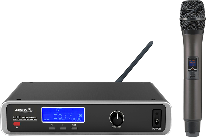 BST UHF Sistema Microfoni Wireless