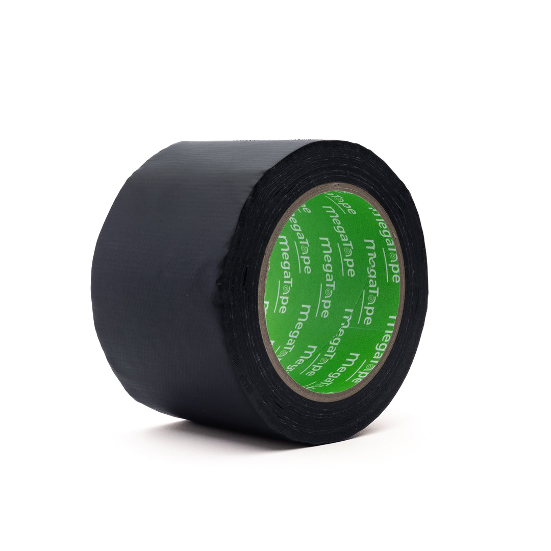910 Flame retardant duct tape 75 mm x 25 m. Sort