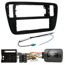 1-DIN KIT per Mii, Citigo e Up (Nero Opaco)