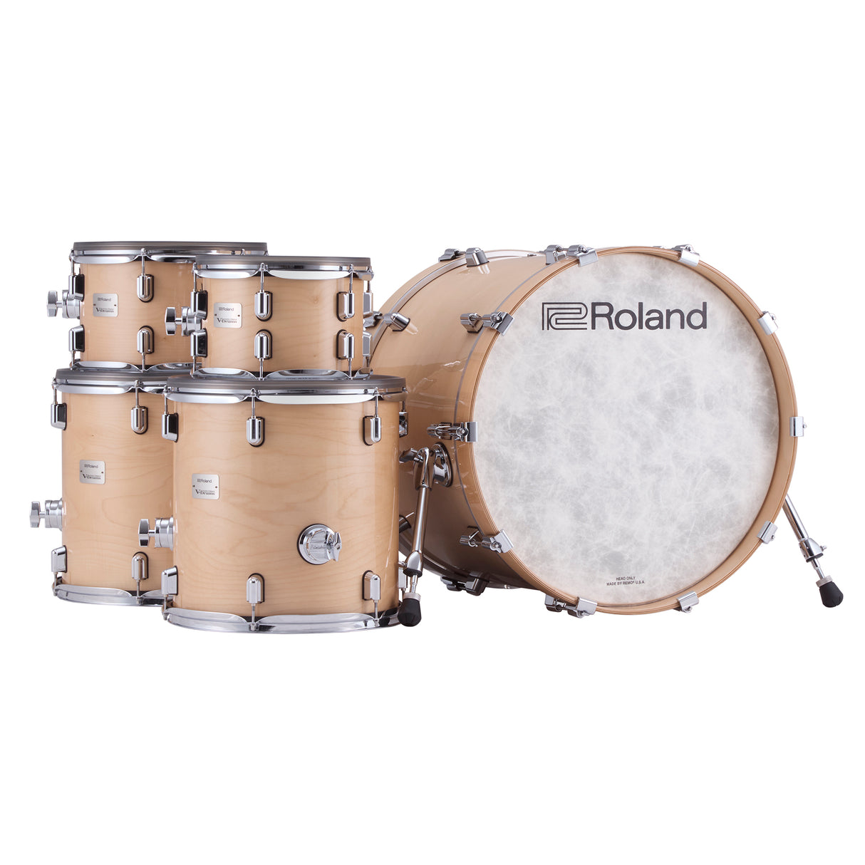 Roland VAD716 Acoustic Design V-Drums (Gloss Natural)