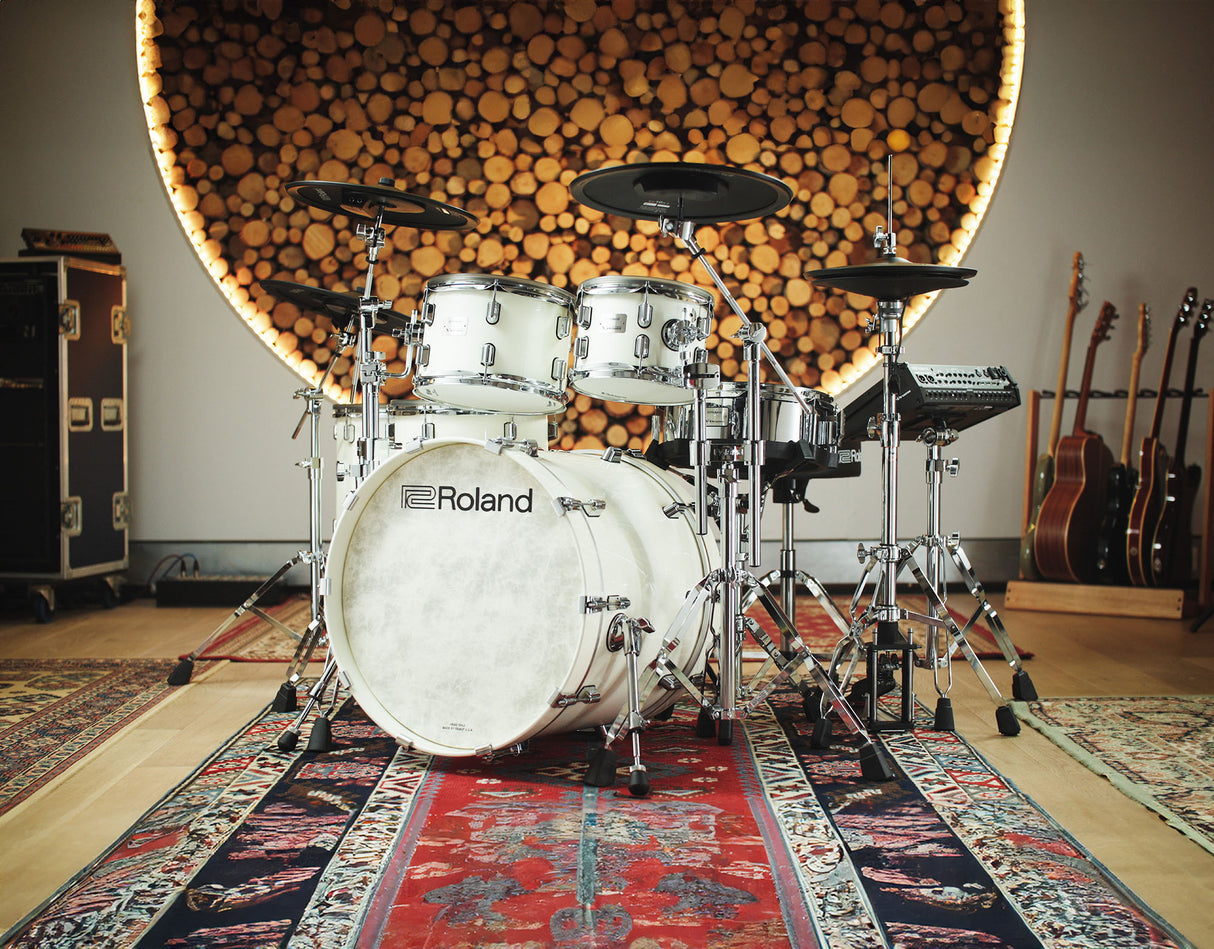 Roland VAD716 Acoustic Design V-Drums (Pearl White)