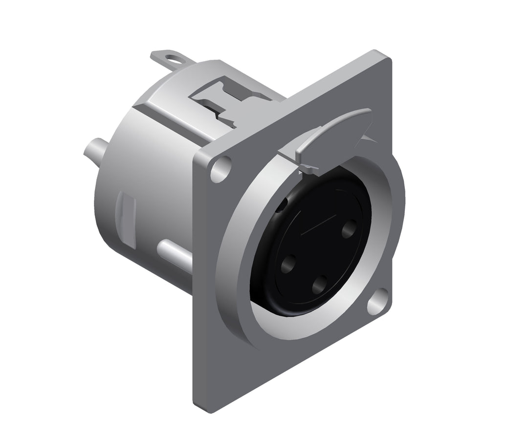 XLR chassis femmina a 3 poli serie D