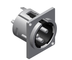 Connettore chassis XLR a 3 poli maschio serie D