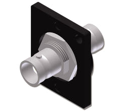 BNC da pannello 2 x femmina, 75 Ohm