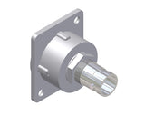 BNC dobbelt hun chassis D-size, 75 Ohm