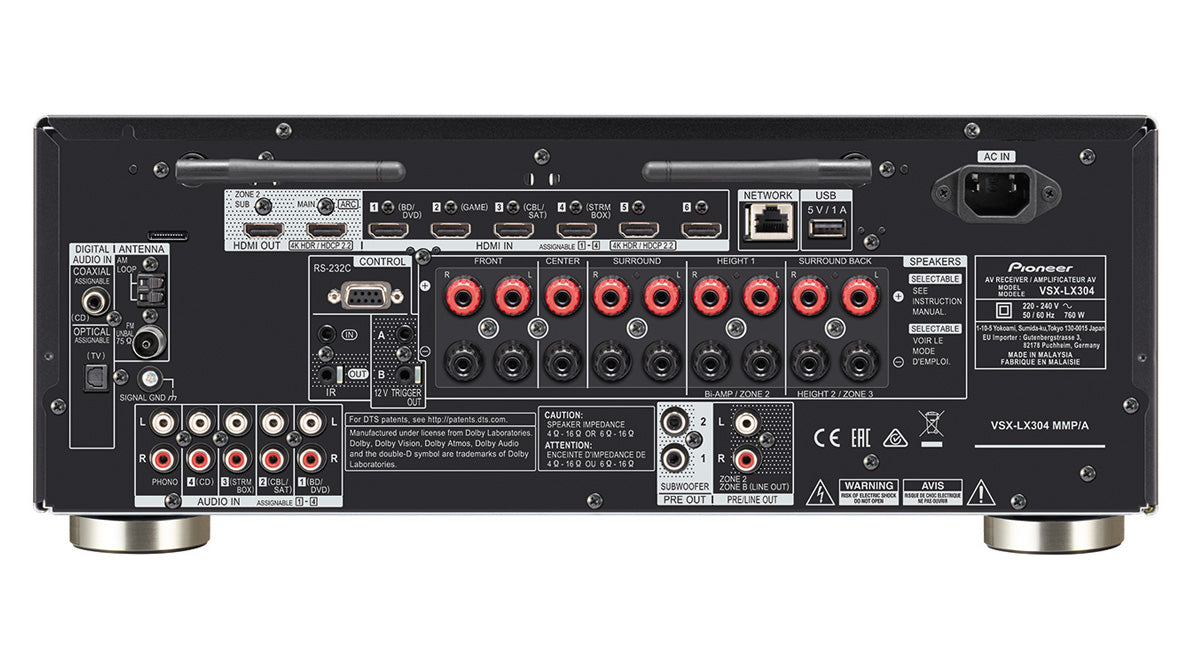 Pioneer VSX-LX305 9.2 Channel Receiver (9x185 W) Black
