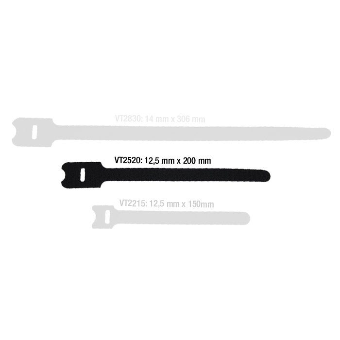Kabelstrop Velcro Hook & Loop 10 pz. (150mm)