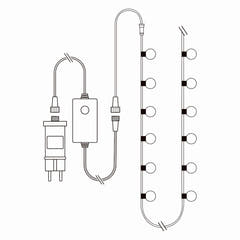 SmartLife Catena Luminosa Decorativa con 48 Lampadine LED