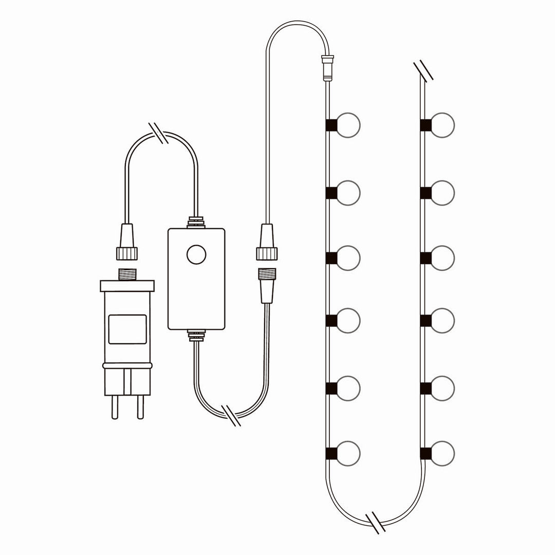 SmartLife Catena Luminosa Decorativa con 48 Lampadine LED
