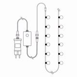 SmartLife Decorative LED | Party Lights | Wi-Fi | RGB | 48 LED's | 10.8 m | Android / IOS | Pen Diameter: 30 mm