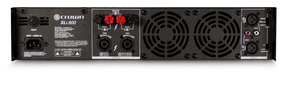 Crown XLi800 Amplificatore di Potenza (2x200W, 8 Ohm)