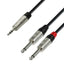 Y-split cable Minijack to 6.3mm Jack (3m)