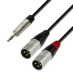 Y-splitkabel Minijack a XLR maschio (3m)