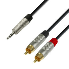 Y-splitkabel Minijack a Phono (3m)