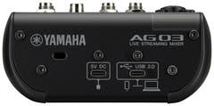 Yamaha AG03 MkII - Mixer per Live Streaming (Nero)