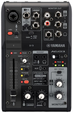 Yamaha AG03 MkII - Bundle per Live Streaming (Nero)