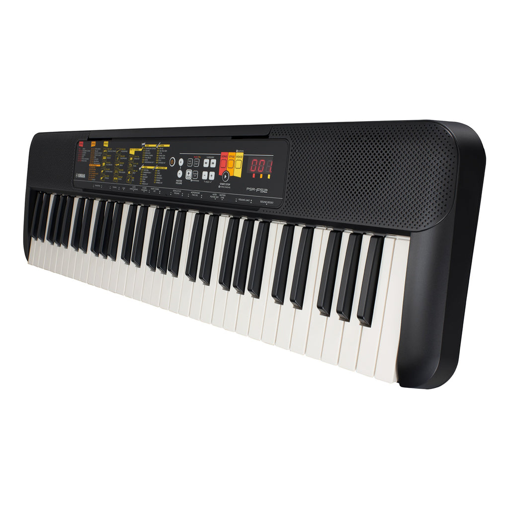 Yamaha PSR-F52 Tastiere (Sort) Bundle