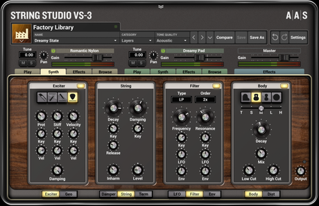 String Studio VS-3 più pacchetti da scaricare