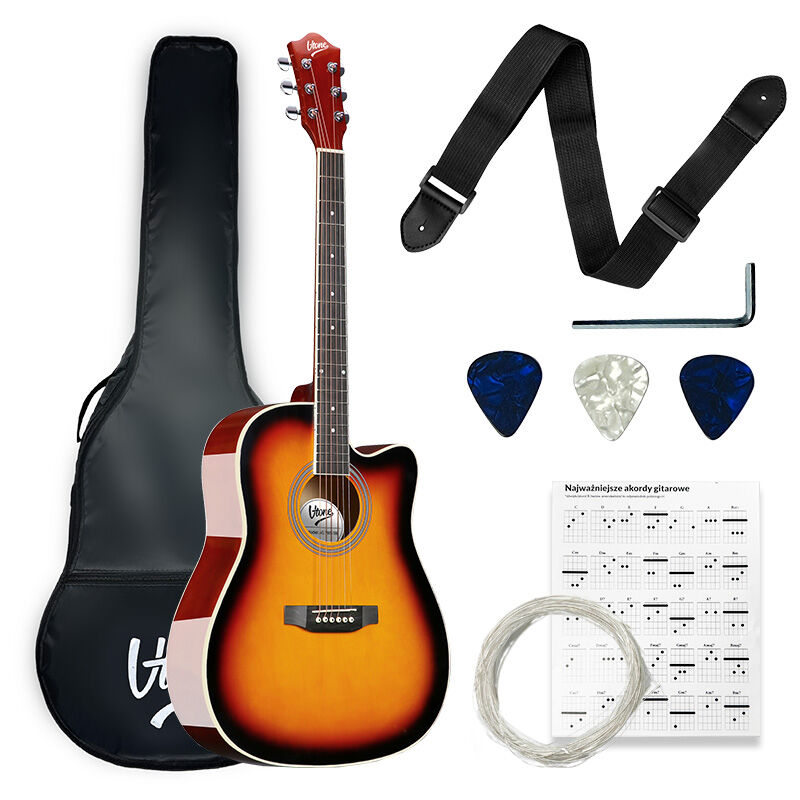 V-TONE AG TWO SB set per principianti Acoustic Guitar, Sunburst