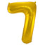 Palloncino a Forma di Numero 7 (Oro, 86 cm)