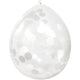 Balloons with white Confetti (30 cm - 4 pcs)